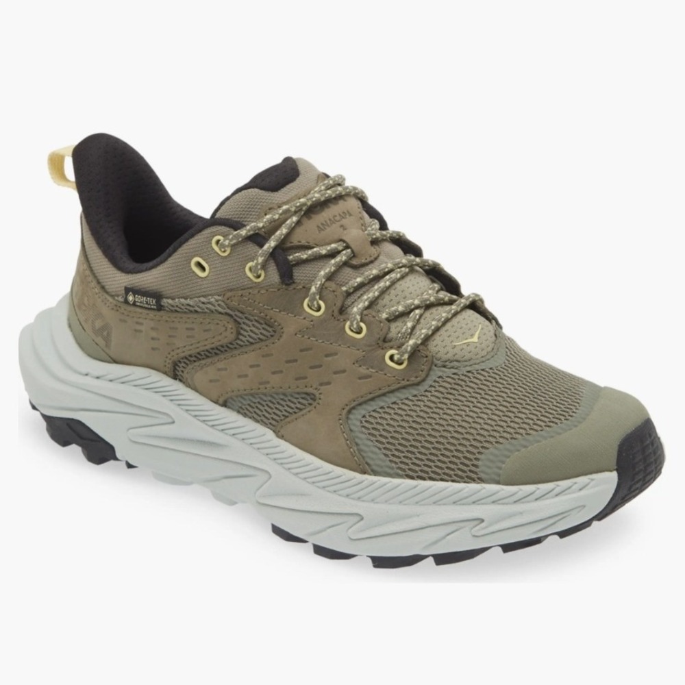 HOKA Anacapa 2 Low GTX Olive Haze/Mercury Colorway Kids Hiking Shoes - 6.5MD